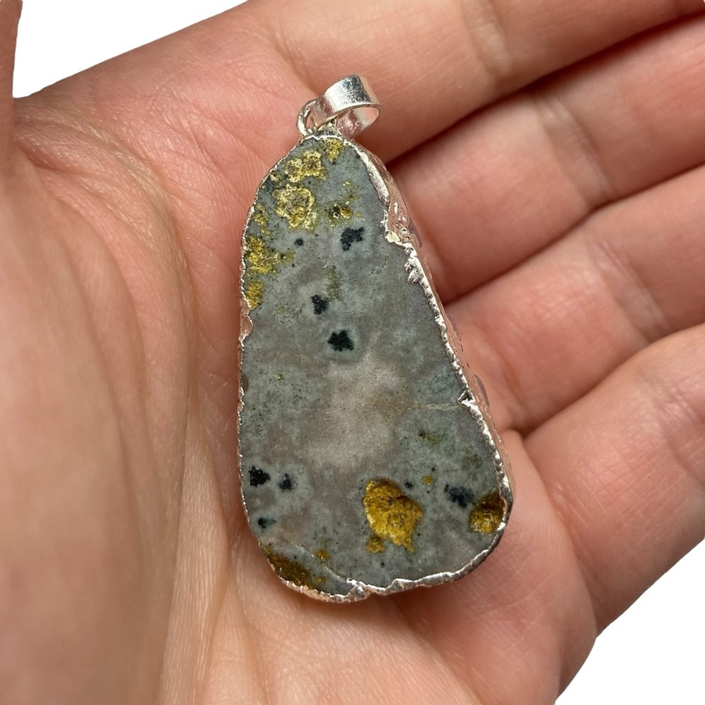 Amethyst Druzy Necklace Pendant Raw Rough Natural Stone Crystal Purple - Picture 5 of 5